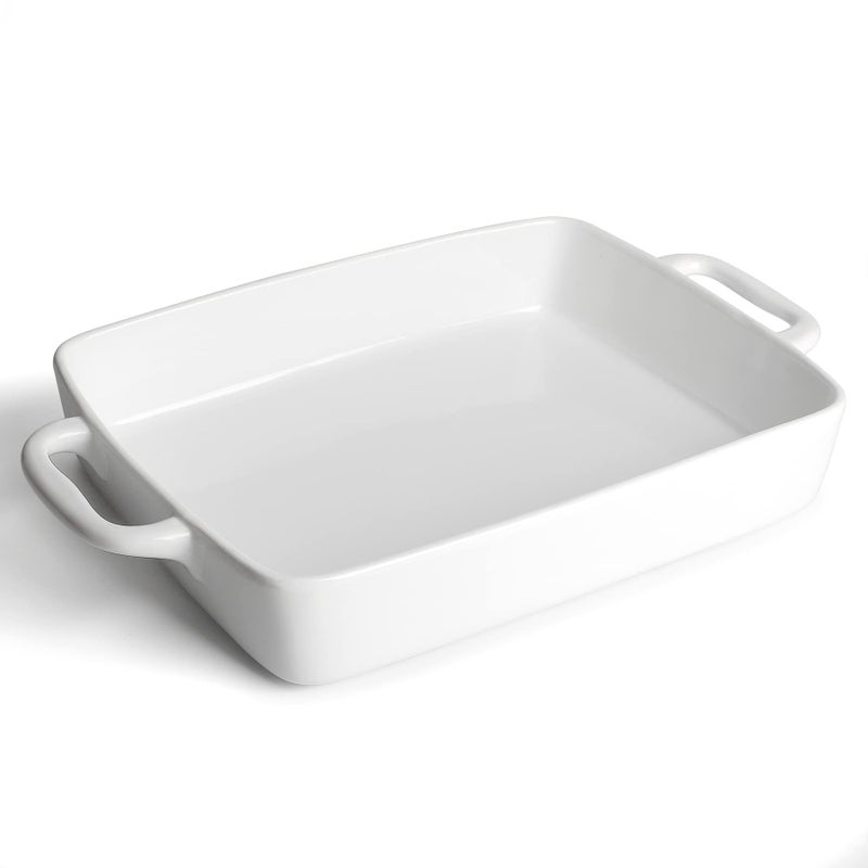 Keponbee Baking Pan Rectangular, Oven Dish Baking Tray, Heavy Duty Ceramic Pans for Cake, Lasagna, Banquet and Daily Use, 3.6 Quart High Capacity - Image 1